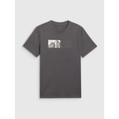 4f pánské tričko TSHIRT M3321-24S-MIDDLE GREY