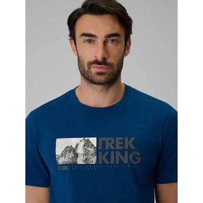 4f pánské tričko TSHIRT M3321-46S-TEAL