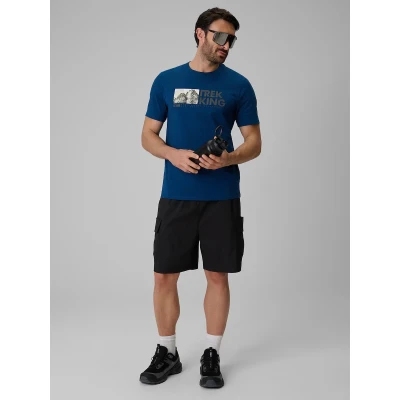 4f pánské tričko TSHIRT M3321-46S-TEAL