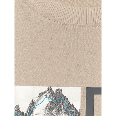 4f pánské tričko TSHIRT M3321-83S-BEIGE