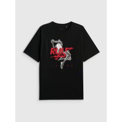 4f pánské tričko TSHIRT M3333-20S-DEEP BLACK