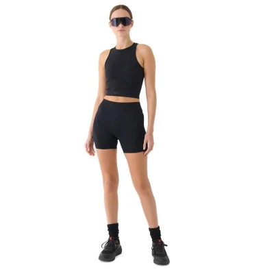 4f dámské šortky SHORT TIGHTS FNK F055-RAW24TFSTF055-20S-DEEP BLACK