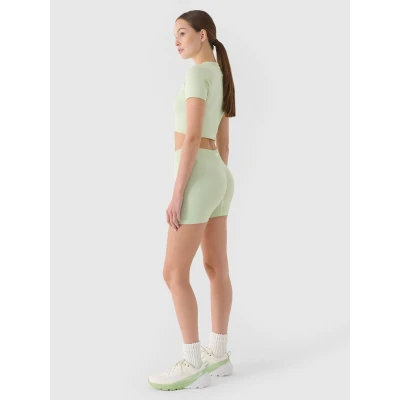 4f dámské šortky SHORT TIGHTS FNK F055-RAW24TFSTF055-47S-MINT