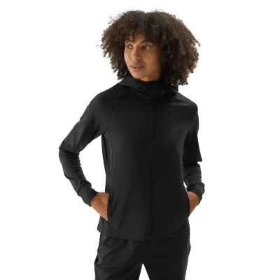 4f dámská mikina SWEATSHIRT FNK-WAW24TFSWF406-20S-DEEP BLACK