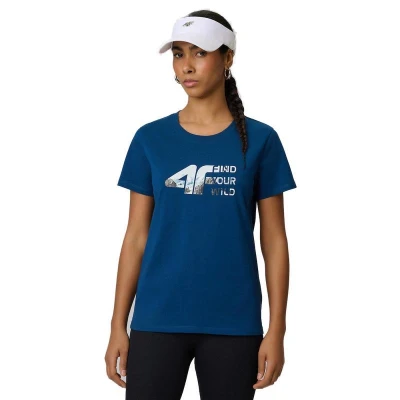 4f dámské tričko TSHIRT F2775-46S-TEAL 4f dámské tričko TSHIRT F2775-46S-TEAL