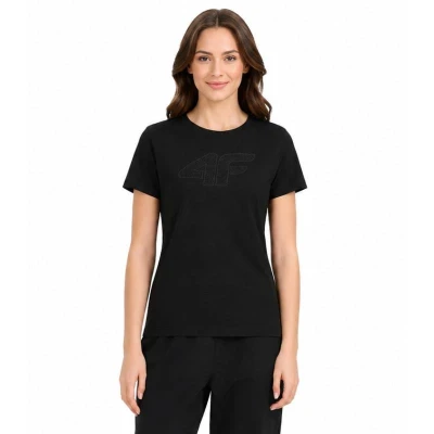 4f dámské tričko TSHIRT F3309-20S-DEEP BLACK