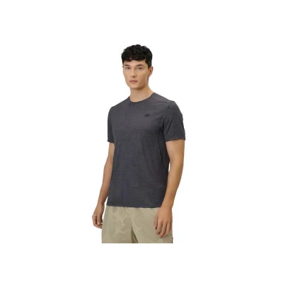 4f pánské tričko TSHIRT FNK M1778-21A-BLACK ALLOVER