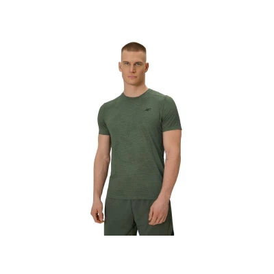 4f pánské tričko TSHIRT FNK M1778-43A-KHAKI ALLOVER
