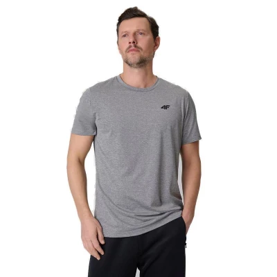 4f pánské tričko TSHIRT FNK M2140-25M-GREY MELANGE