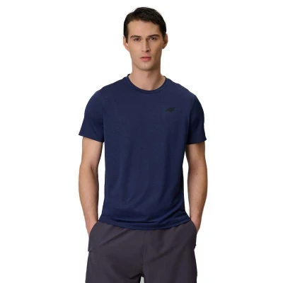 4f pánské tričko TSHIRT FNK M2140-31M-NAVY MELANGE