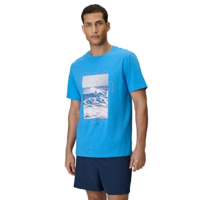 4f pánské tričko TSHIRT M2783-33S-BLUE