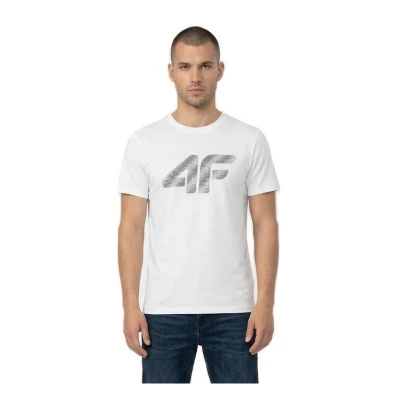 4f pánské tričko TSHIRT M3342-10S-WHITE