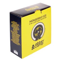 Abbey Camp Monserrat kempingová lampa s větrákem