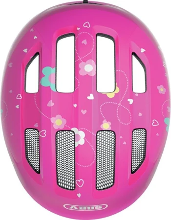 Abus Smiley 3.0 Pink Butterfly S dětská cyklistická přilba