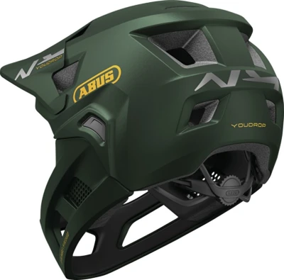 Abus YouDrop FF Moss Green S dětská cyklistická přilba