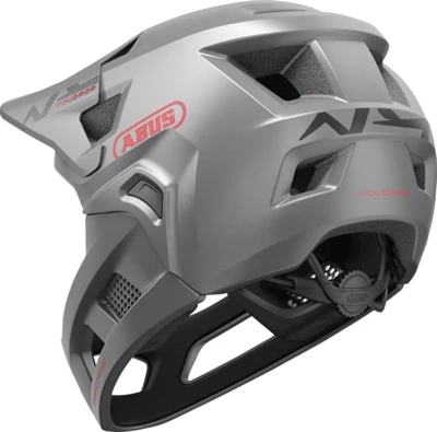 Abus YouDrop FF Ti Silver S dětská cyklistická přilba