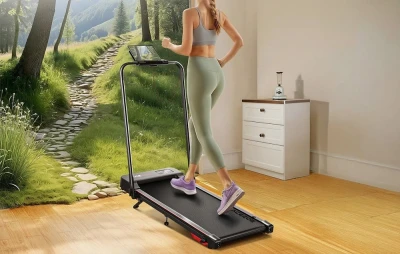 Acezoe Skládací elektrický běžecký pás P12 (černý a červený)