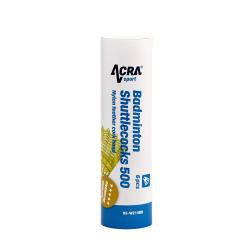 Acra badmintonové loptičky 500, 6 ks nylon v dóze