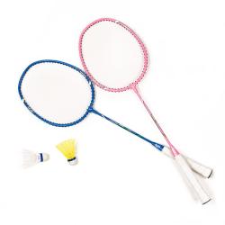 Acra badmintonový set 2 Alu rakety a 2 míčky