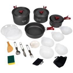 Acra C22 camping set nádobí alluminium pro 3-4 osoby