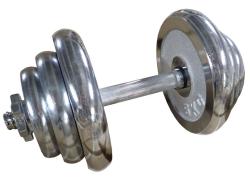 ACRA Činka nakládací jednoruční chromovaná 20 kg - 25 mm ACRA Činka nakládací jednoruční chromovaná 20 kg - 25 mm