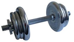 ACRA Jednoručná nakladacia činka 15 kg - 25 mm - chróm