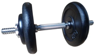 ACRA Jednoruční nakládací činka 15 kg - 25 mm - černá