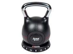 Acra Kettlebell nové generace 7v1 - nastavitelný, 1,5 - 10 kg
