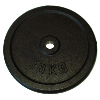 Acra Litinový kotouč (závaží) na činky 15kg - 30mm Acra Litinový kotouč (závaží) na činky 15kg - 30mm