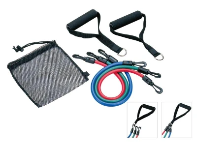 Acra Nastavitelný gumový expandér - 3 v sadě 48cm Acra Nastavitelný gumový expandér - 3 v sadě 48cm