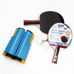 Acra set na stolní tenis, 2 rakety, míčky a síť