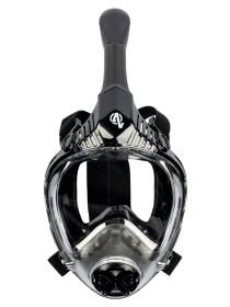 Acra Šnorchlovací maska, černá, celoobličejová, velikost L/XL