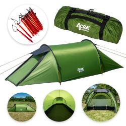 Acra turistický ultralehký stan ST32 pro 2 osoby - zelený expediční 2,4kg