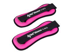 Acra Závažia na zápästie/členky 1,5kg fialová