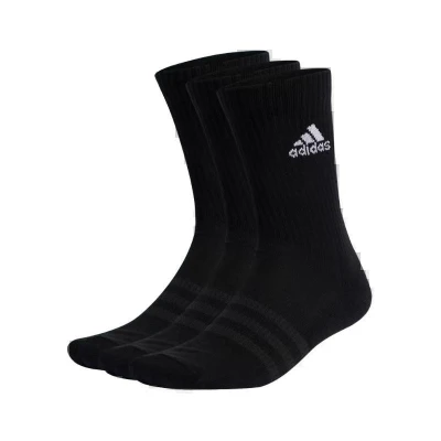 Adidas 3 PACK-CUSH CRW -BLACK/WHITE ponožky
