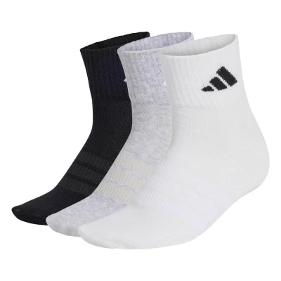 Adidas 3PACK-T ESS ANK 3P MGREYH/WHITE/BLACK ponožky