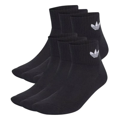 Adidas Originals 6 PACK-MID ANKLE SCK-BLACK ponožky