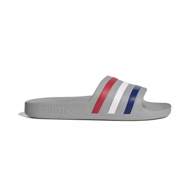 Adidas Adilette Aqua M grey two/mystery ink/pure ruby pánské nazouváky