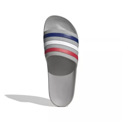 Adidas Adilette Aqua M grey two/mystery ink/pure ruby pánské nazouváky