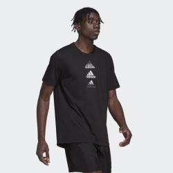 Adidas D2M LOGO TEE HM4797 M pánské funkční tričko