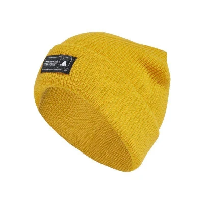 Adidas ESS BEANIE CUFF ACTGOL/BLACK/WHITE zimní čepice
