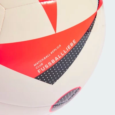 Adidas EURO24 CLB WHITE/SOLRED/BLACK fotbalový míč