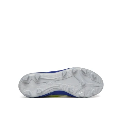 Adidas F50 Club Messi K FG silver metallic/solar yellow/lucid blue chlapecké fotbalové kopačky