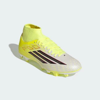 Adidas F50 Club Mid M FG/MG team solar yellow 2/core black/lucid red pánské outdoorové fotbalové kopačky