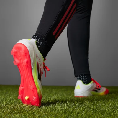 Adidas F50 League M FG/MG cloud white/core black/solar yellow pánské outdoorové fotbalové kopačky