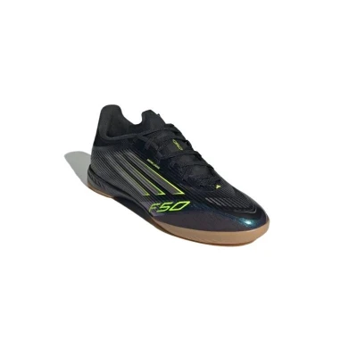 Adidas F50 League M IC core black/iron metallic/lucid lemon pánské halové fotbalové kopačky