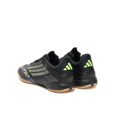 Adidas F50 League M IC core black/iron metallic/lucid lemon pánské halové fotbalové kopačky