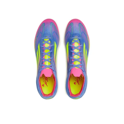 Adidas F50 Pro M FG blue fusion/lucid lemon/lucid pink pánské outdoorové fotbalové kopačky