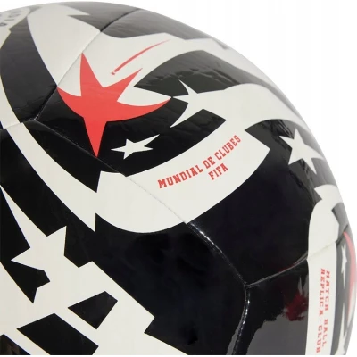 Adidas FCWC CLB WHITE/BLACK/LUCRED fotbalový míč