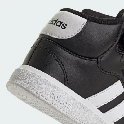 Adidas Grand Court Mid K core black/cloud white/core black dětská rekreační obuv
